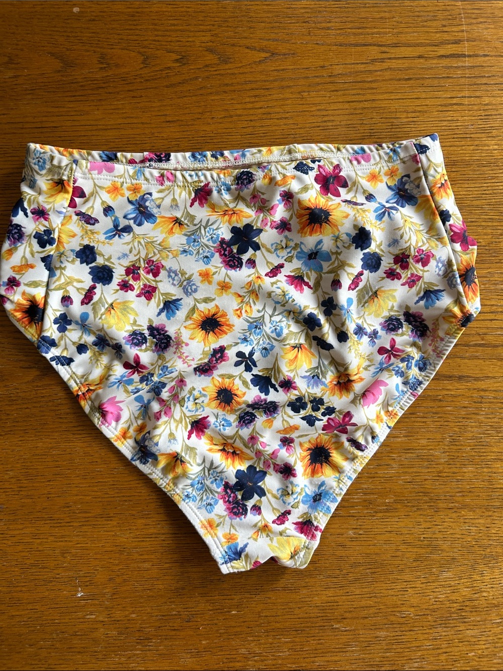 Old Navy Floral High Waist Bikini Bottoms - White Multicolor